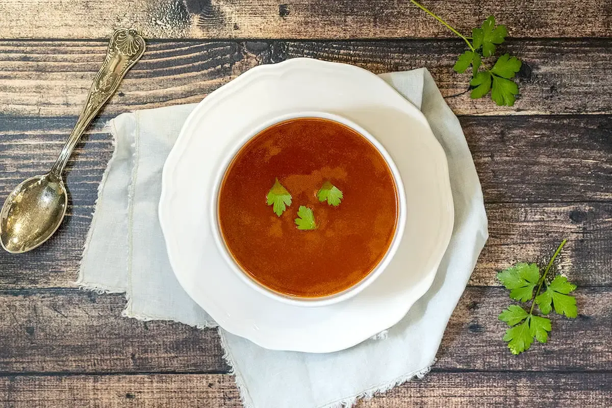 Oxtail consommé