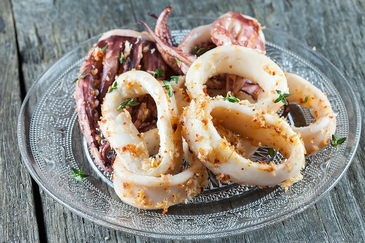 Marinated squid