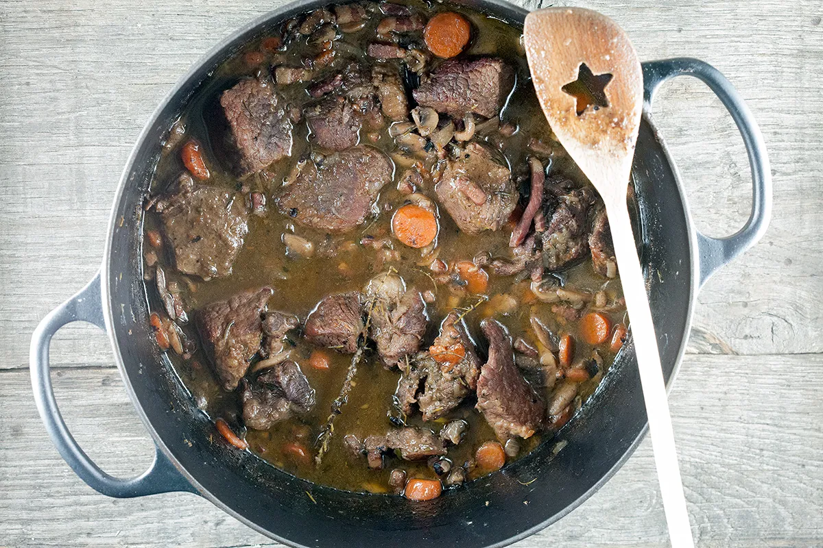 Beef bourguignon