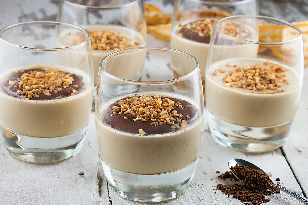 Mocha panna cotta