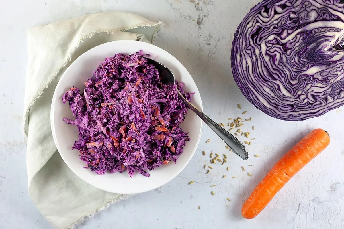 Red coleslaw