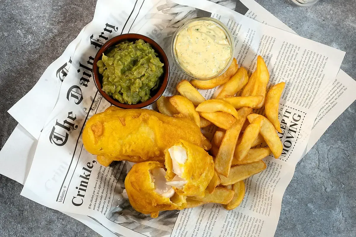 Classic British fish and chips