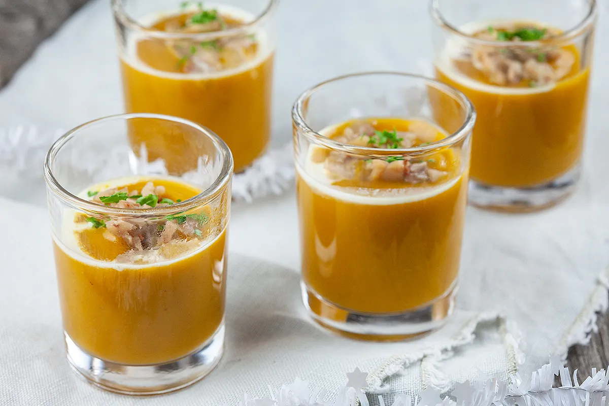 Pumpkin and chestnut soup