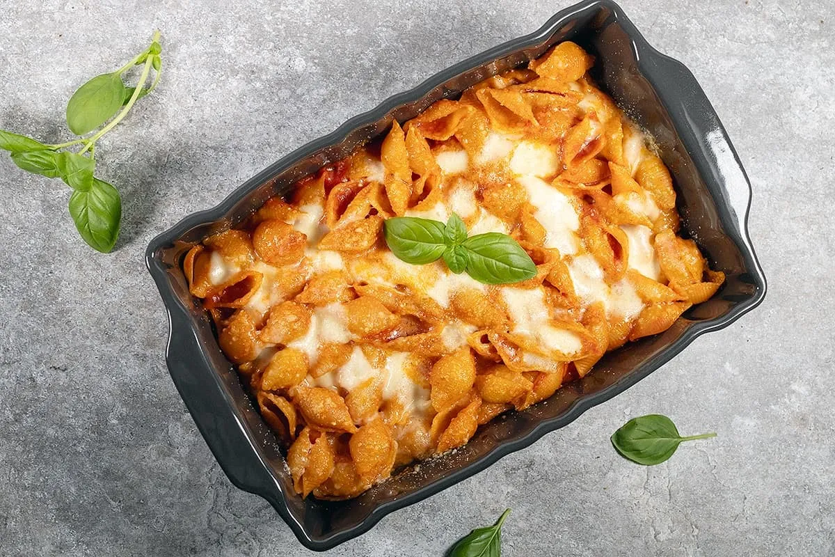 Pasta alla sorrentina – with a simple tomato sauce