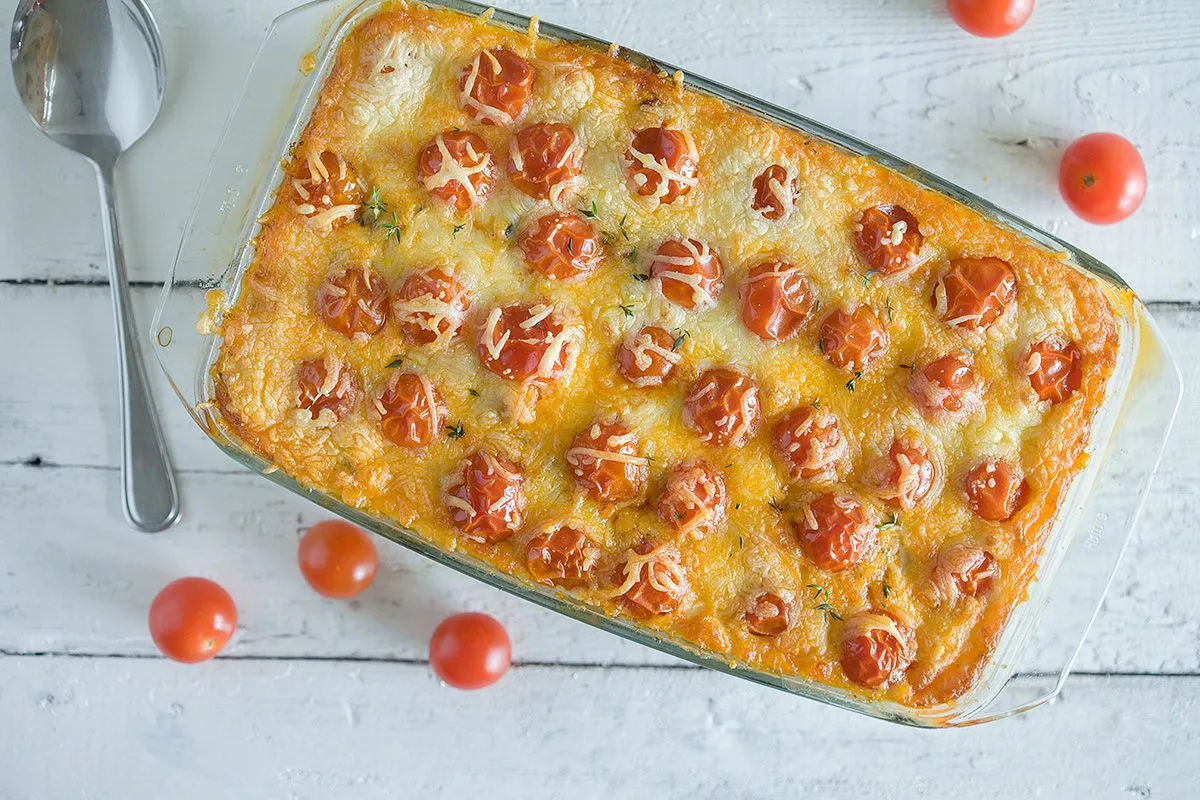 Minced beef and zucchini casserole