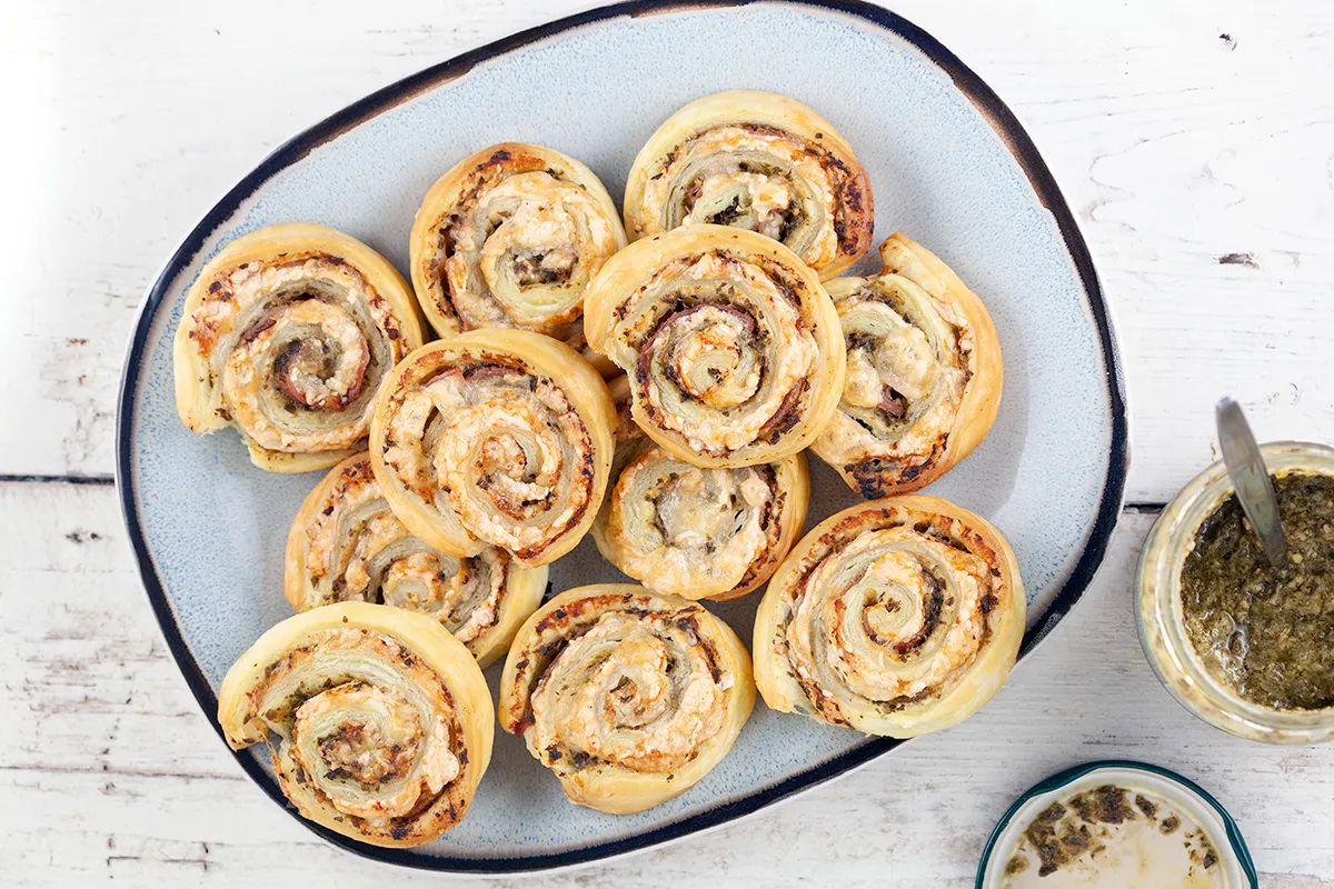 Ham and cheese pinwheels