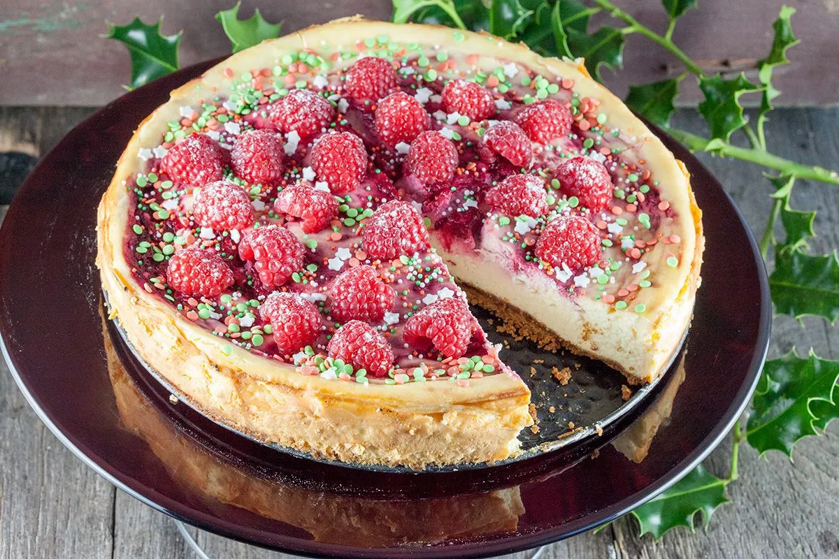Christmas cheesecake