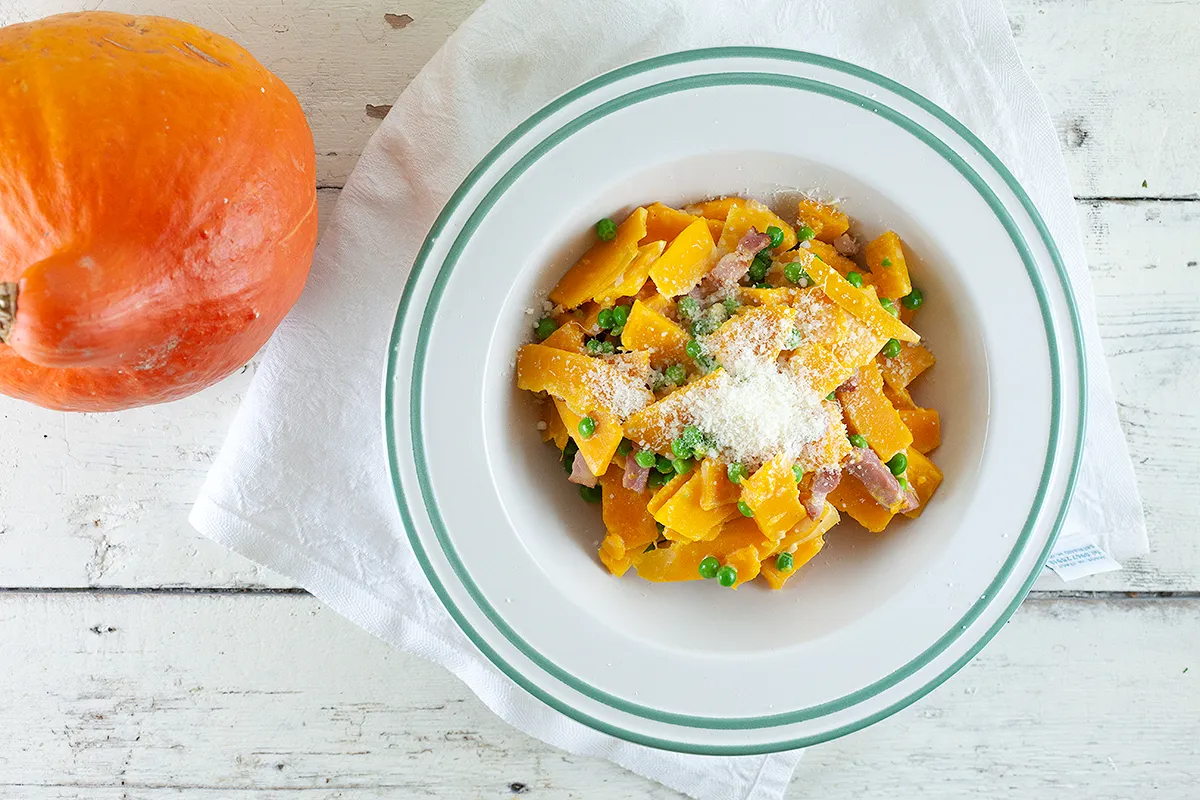 Pumpkin carbonara