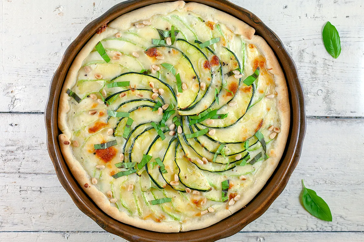 Zucchini quiche (vegetarian every day of the week recipe)