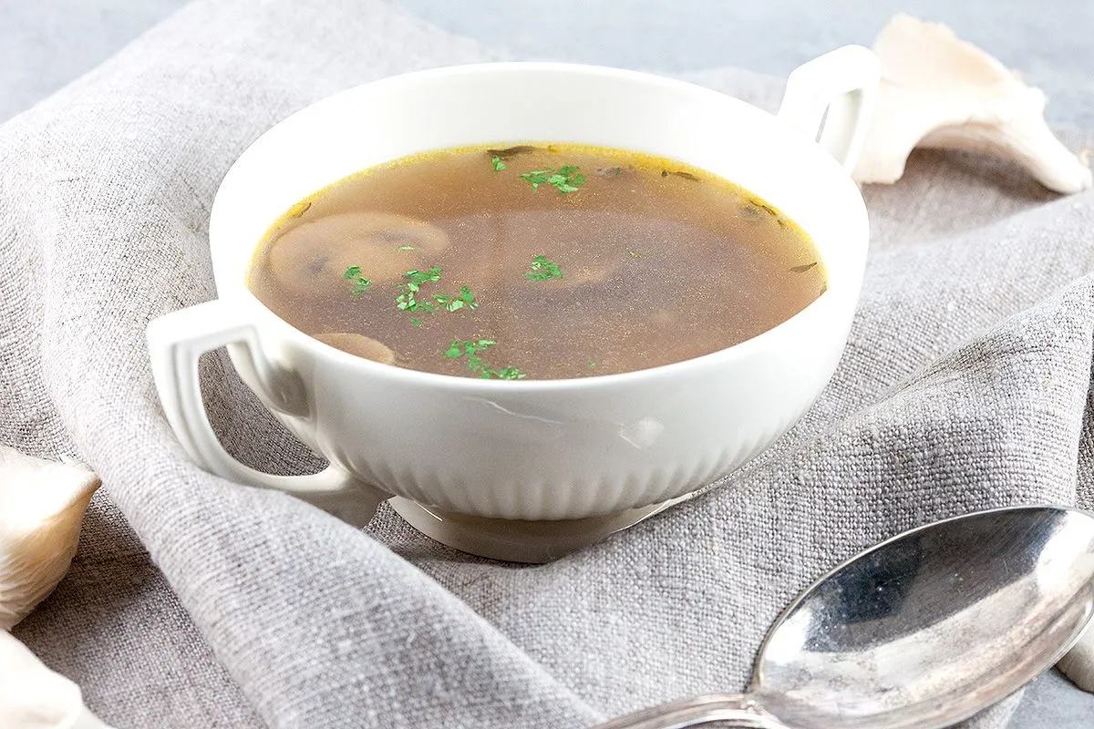 Wild mushroom soup