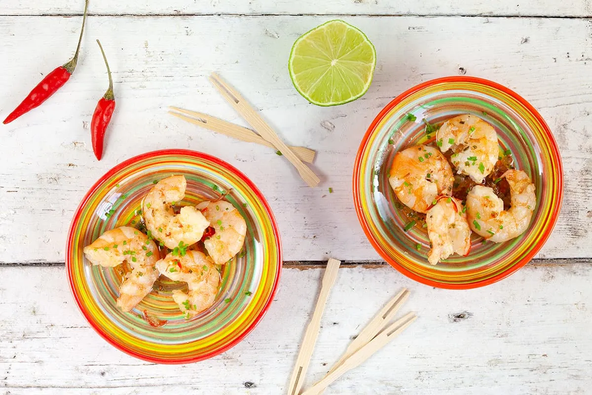 Spicy shrimps (pan-fried)