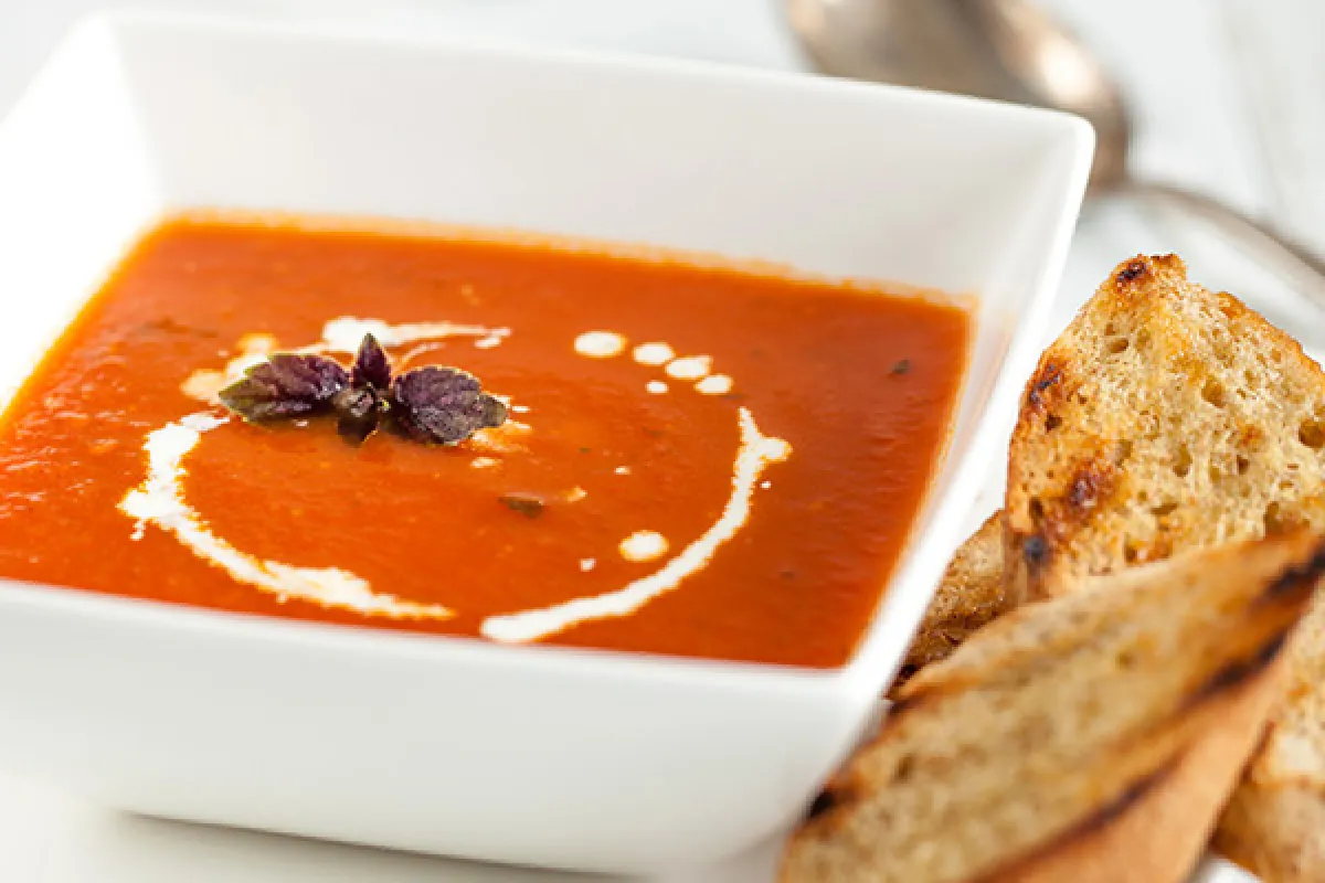 Tomato and basil soup