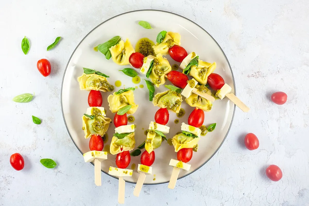 Tortellini skewers
