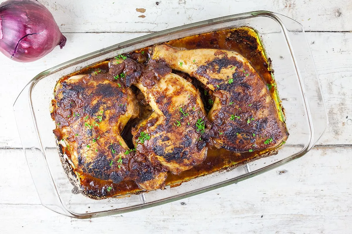 Chicken with miso sauce