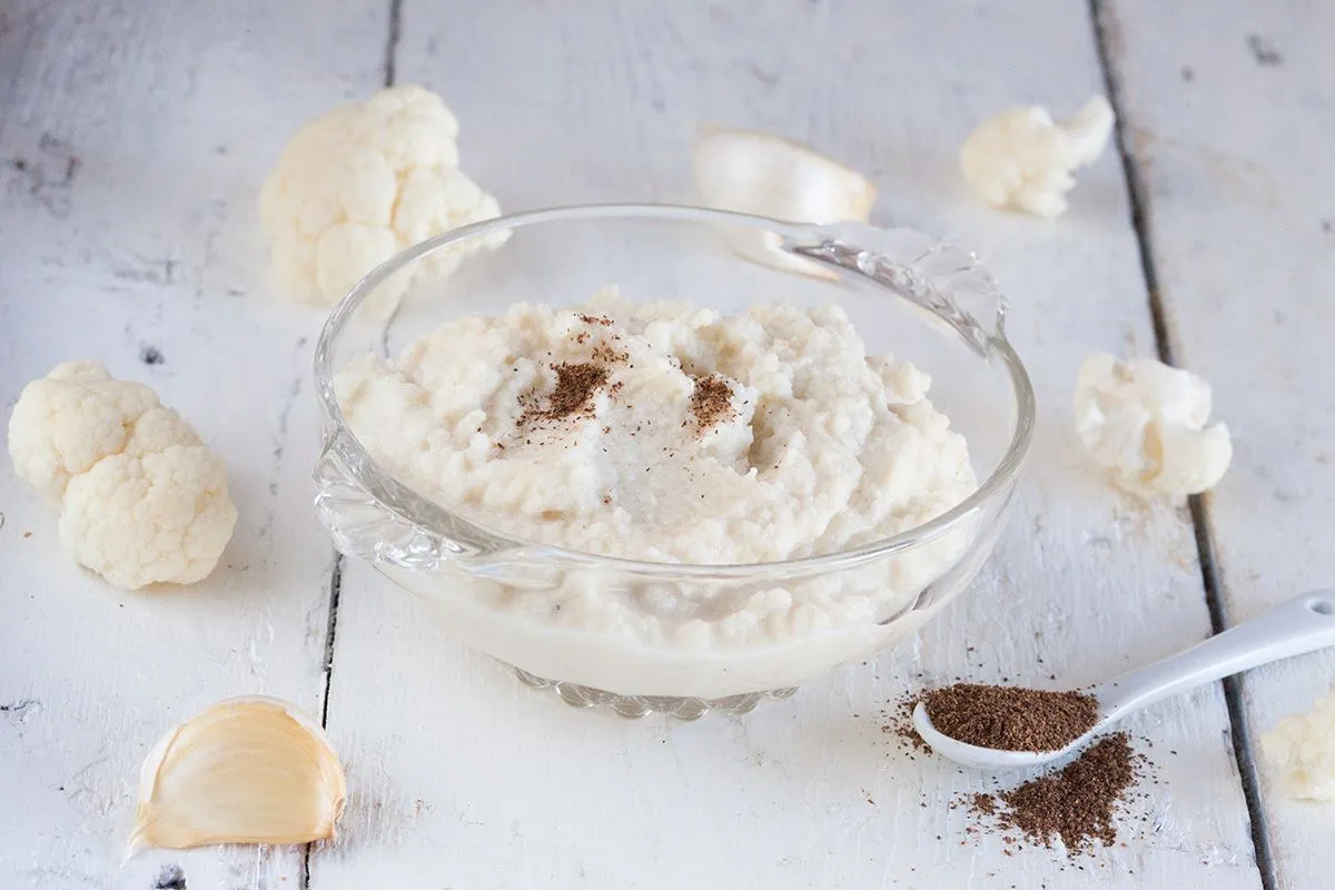 Roasted cauliflower puree (vegan)