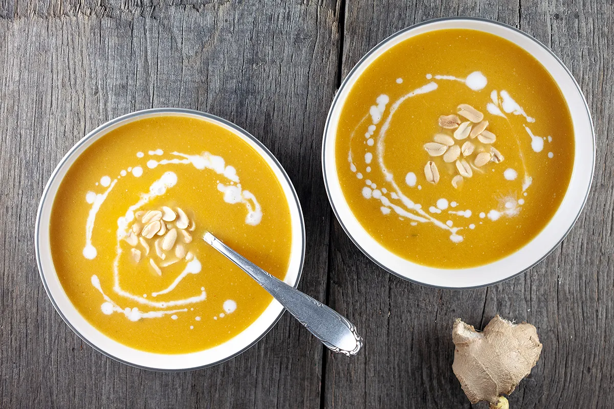 Pumpkin and zucchini soup