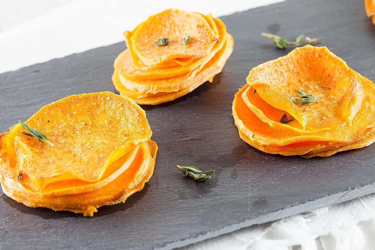 Sweet potato stacks