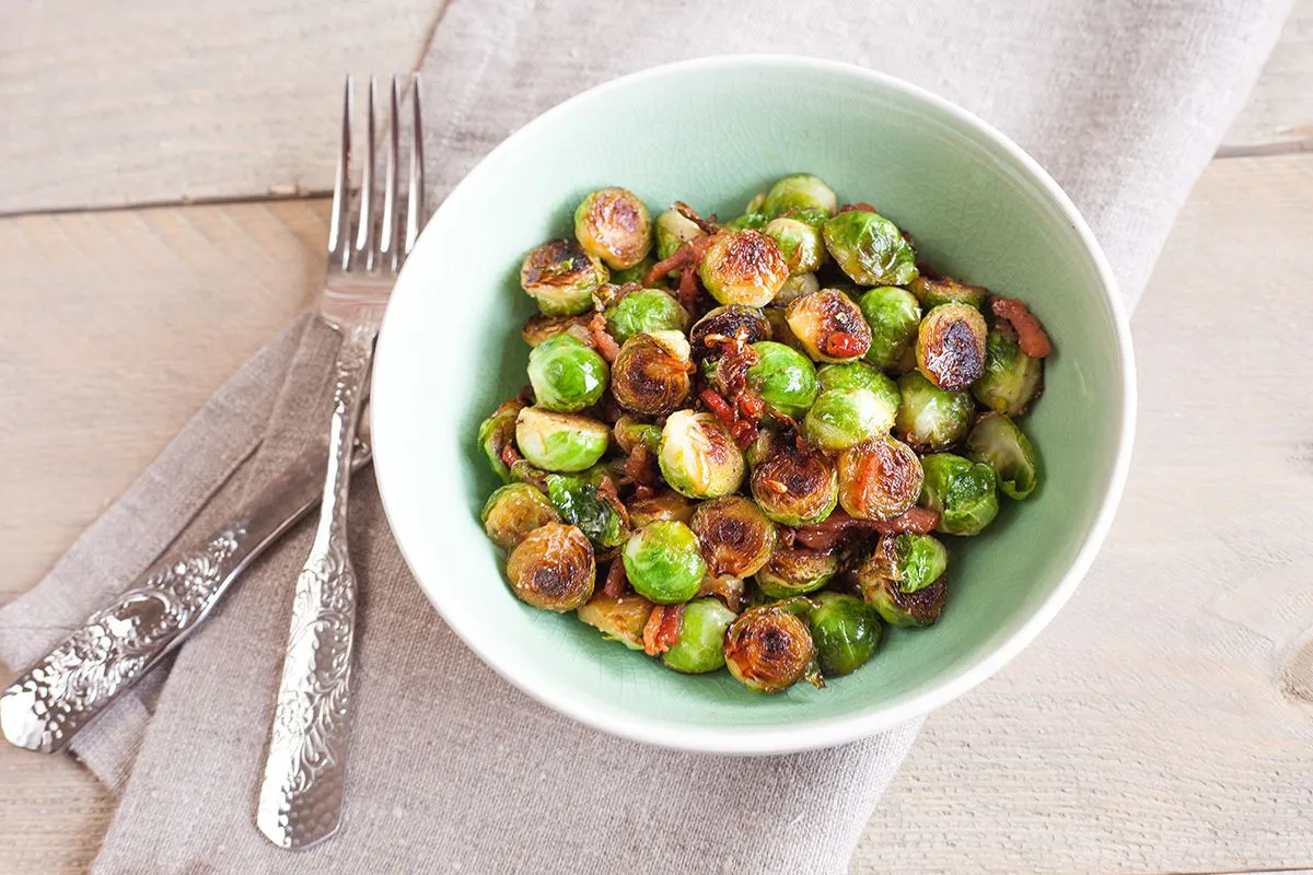Caramelised Brussels sprouts