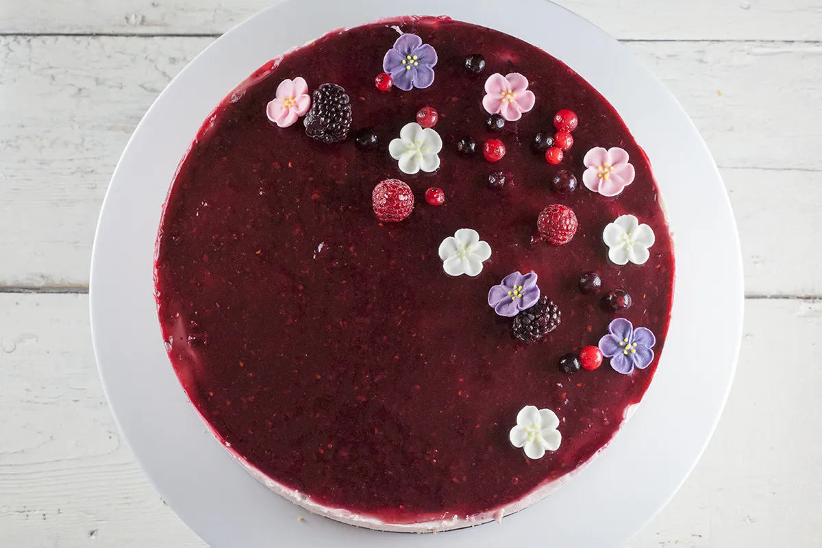 Forest fruit cheesecake