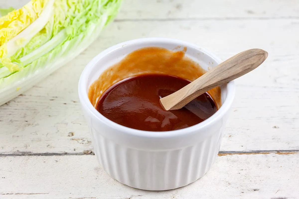 Tonkatsu sauce is perfect for Japanese schnitzel