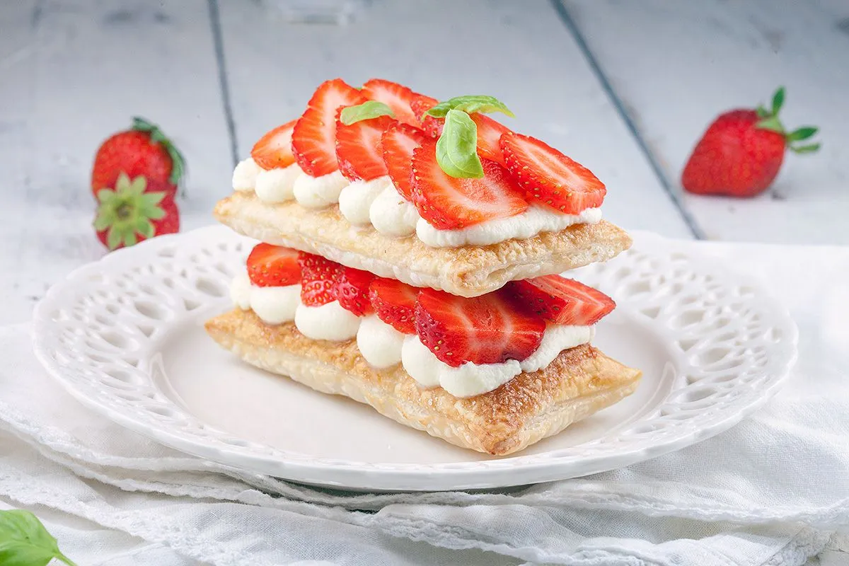 Strawberry mille-feuille