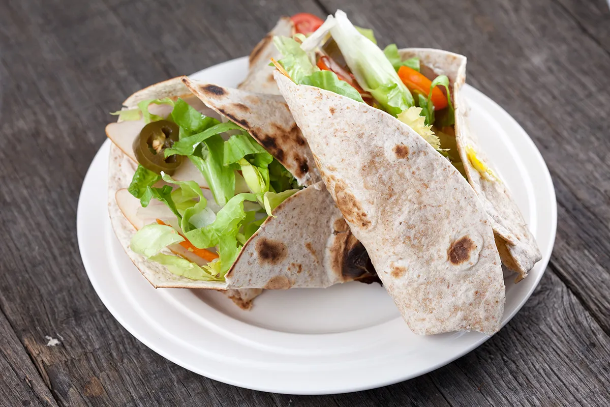Chicken and jalapeño lunch wrap
