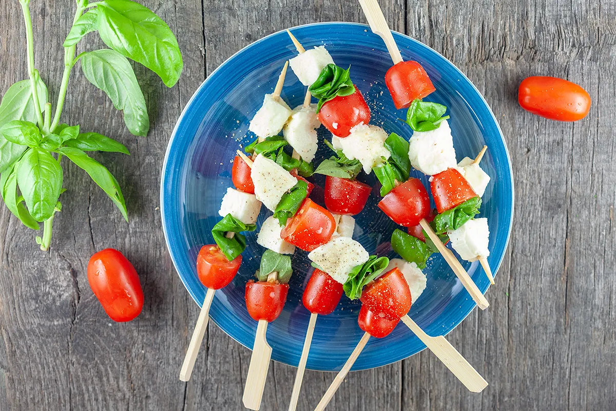 Caprese skewers