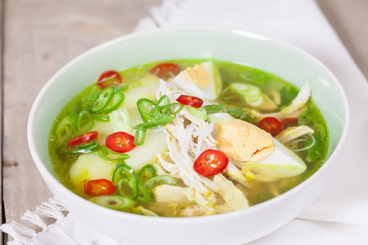Malaysian chicken noodle soup