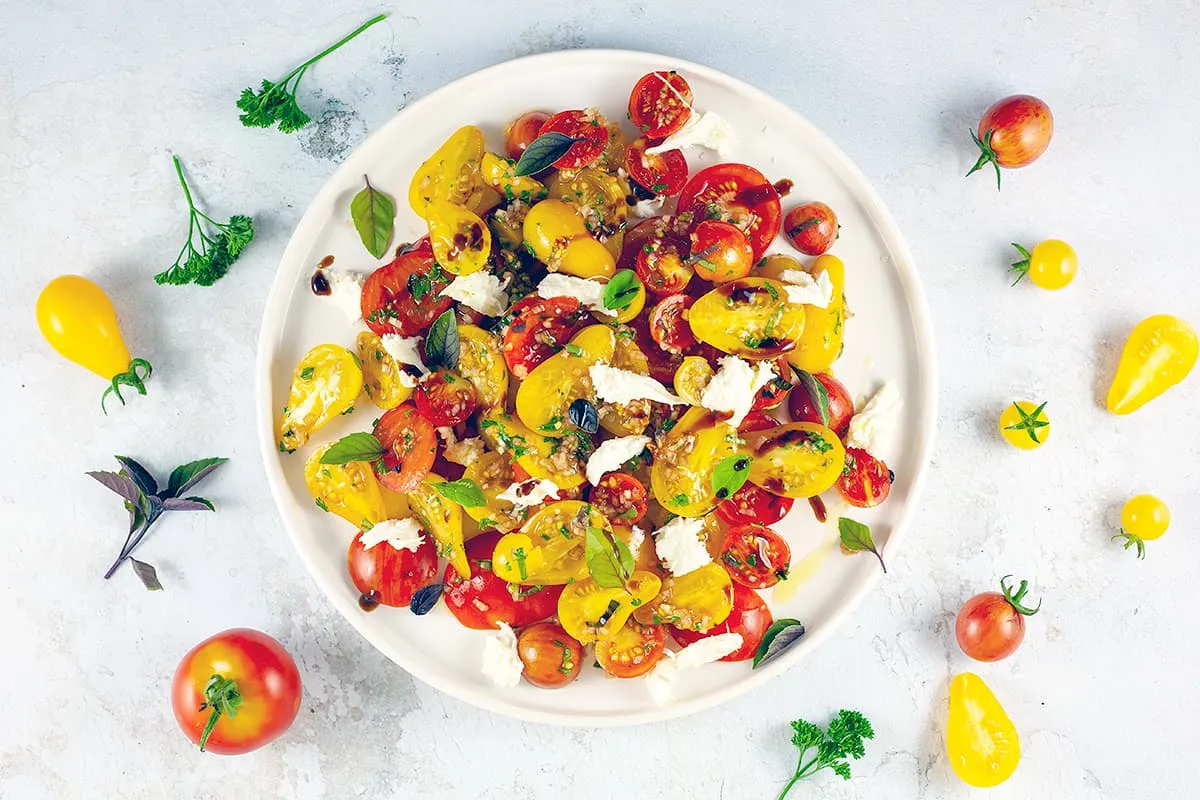 Tomato and mozzarella salad
