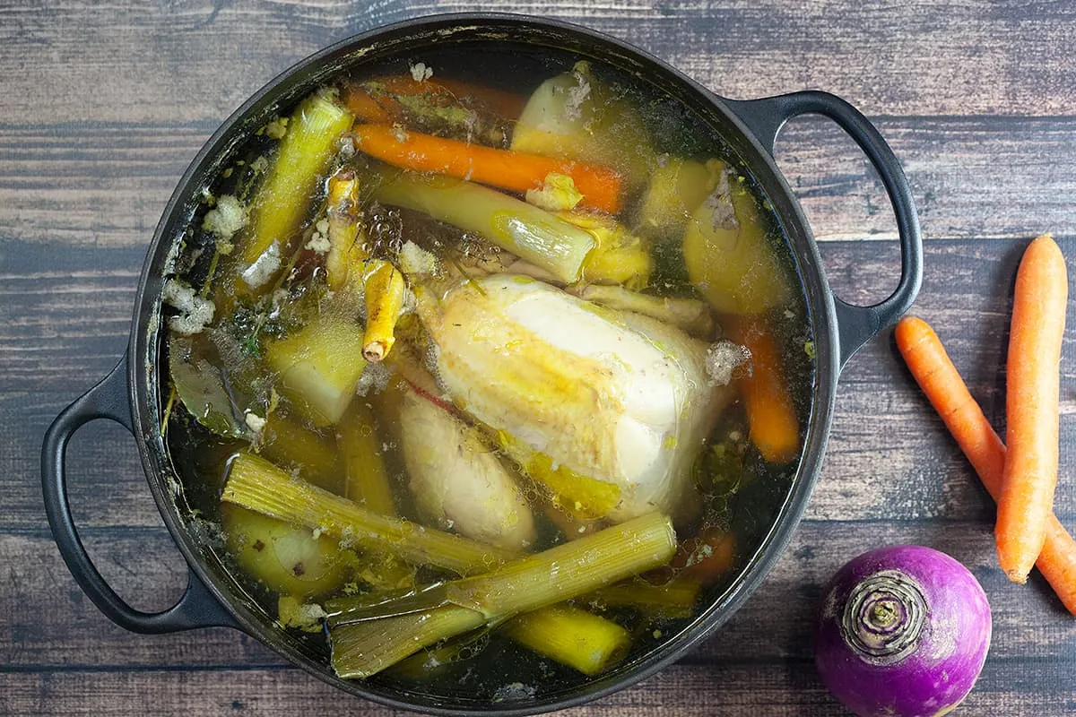 Poule au pot (French one pot chicken)