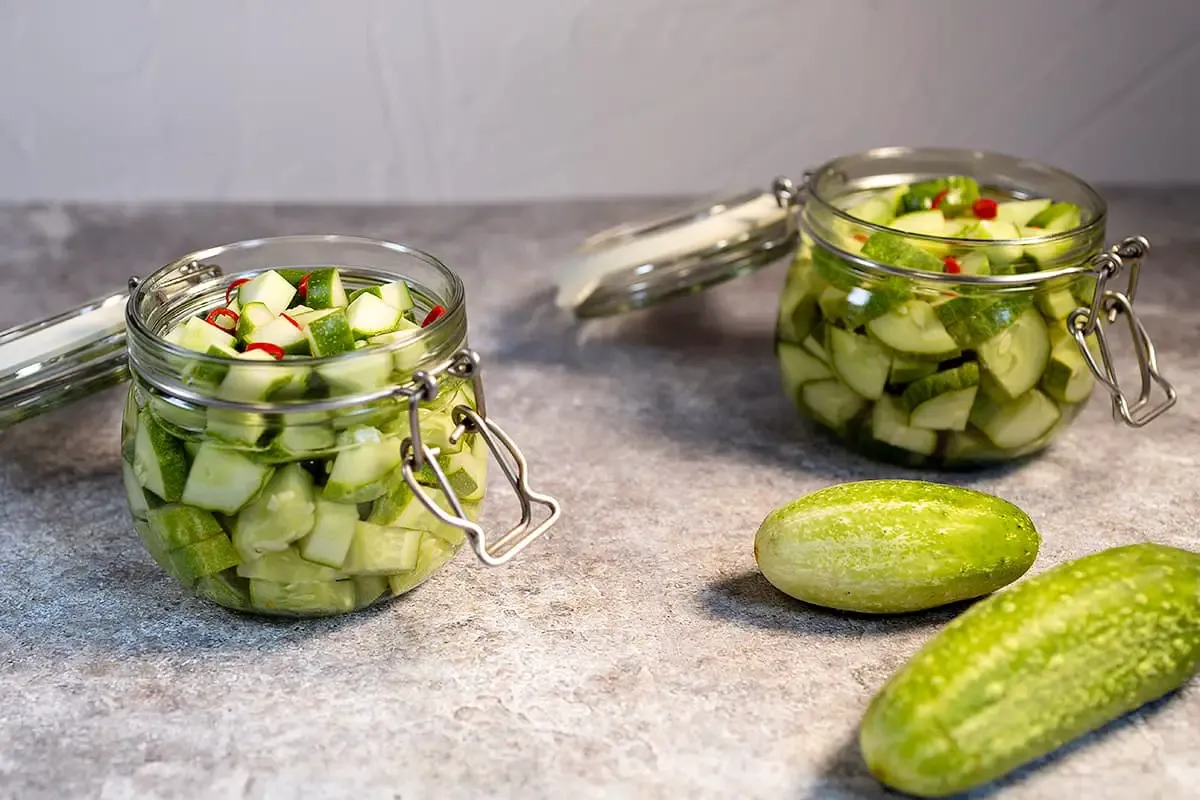 Pickled cucumbers