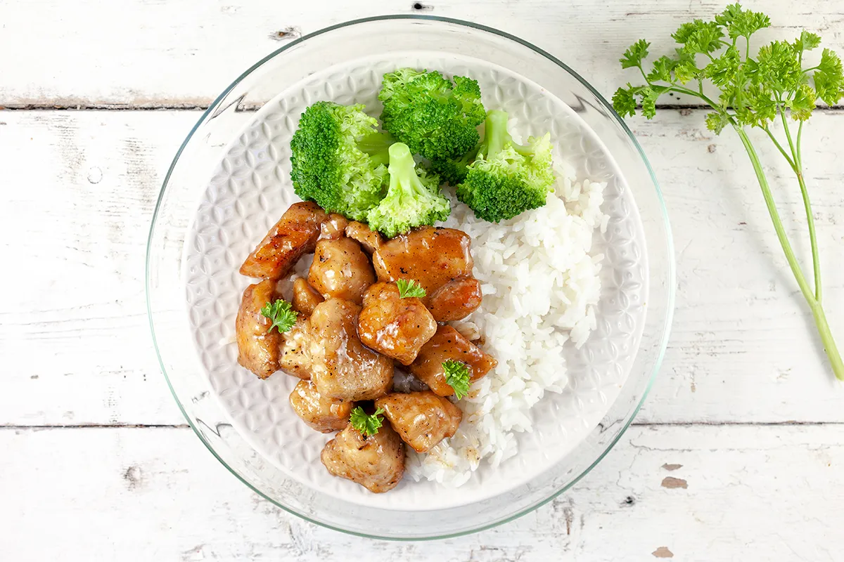 Stir-fried lemon chicken