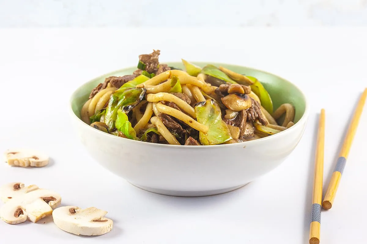 Yaki Udon (baked noodles with vegetables)