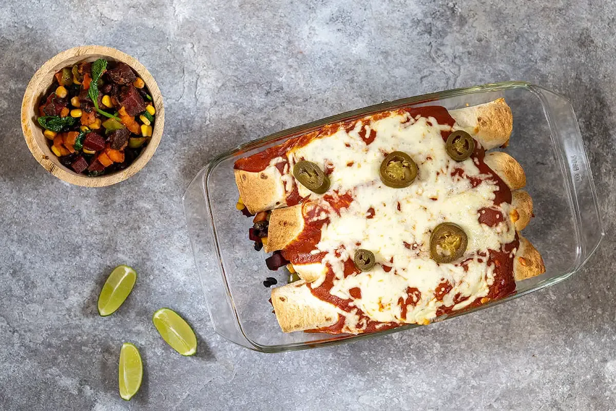Vegetarian enchiladas