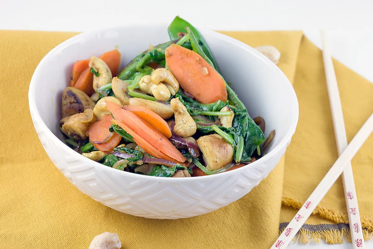 Curried stir-fry vegetables
