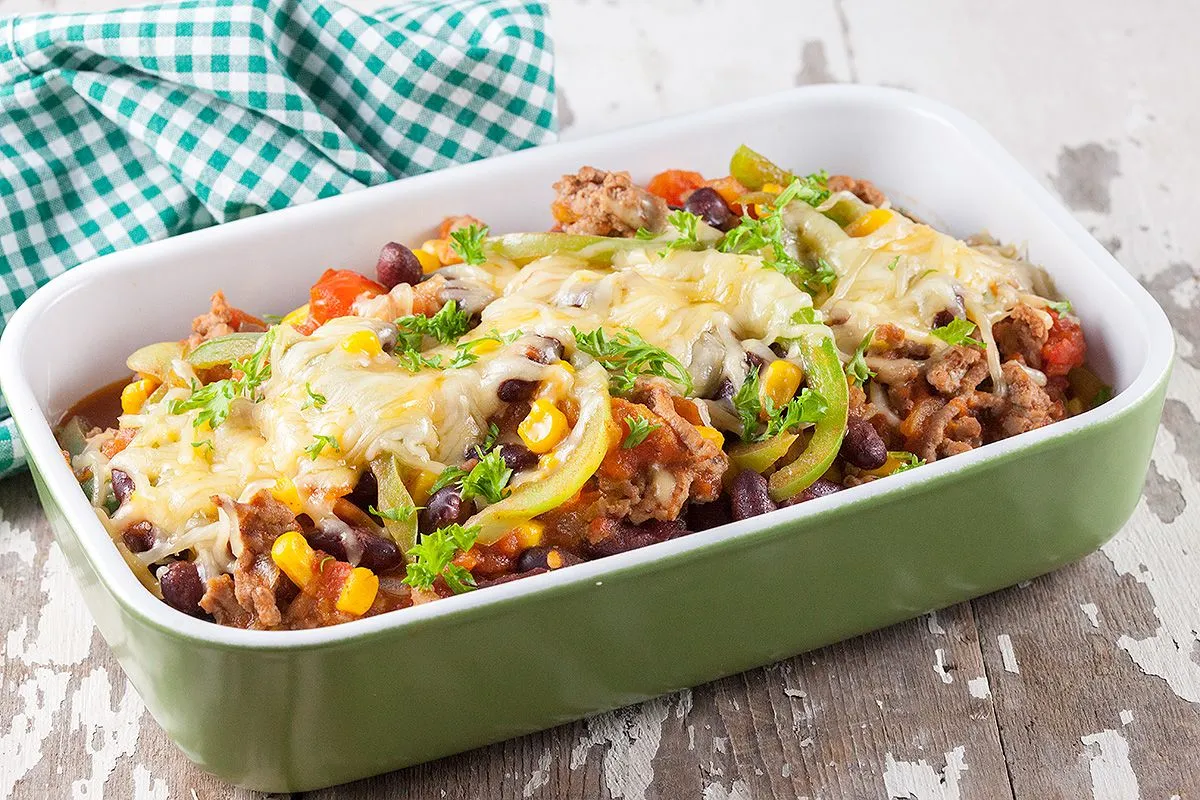 Kidney beans and corn casserole