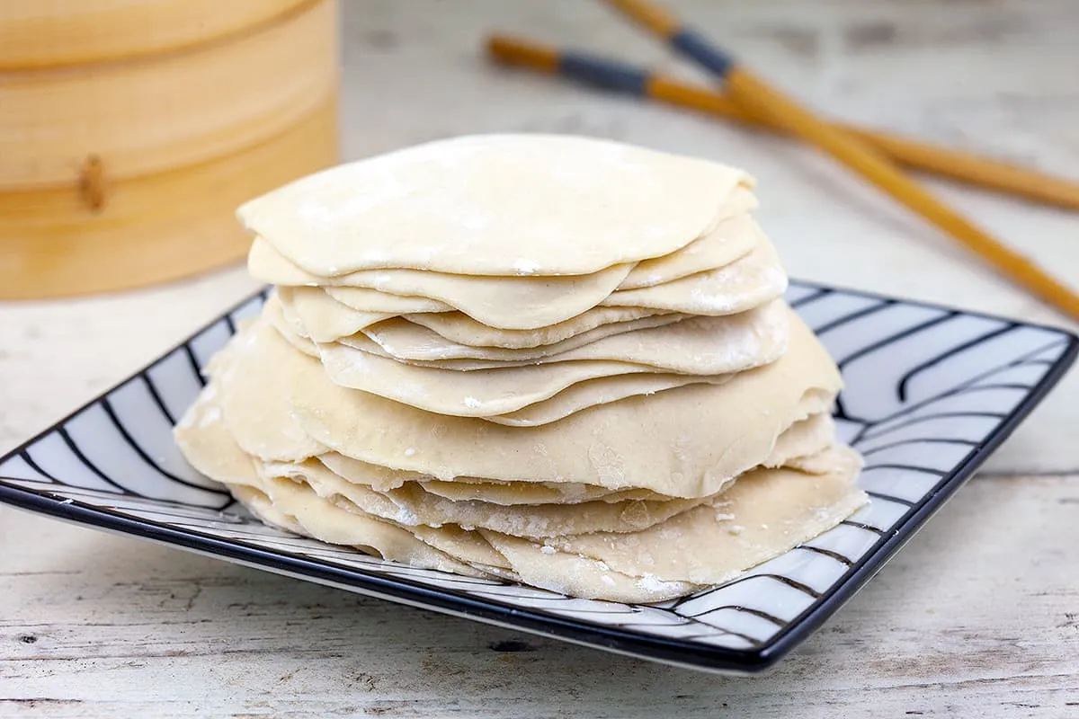Homemade gyoza wrappers / dumpling wrappers