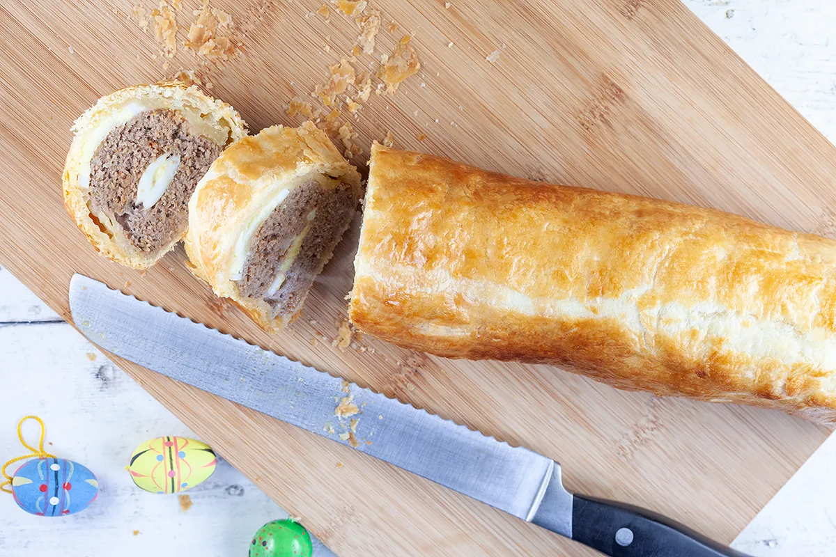 Ground beef and egg Wellington