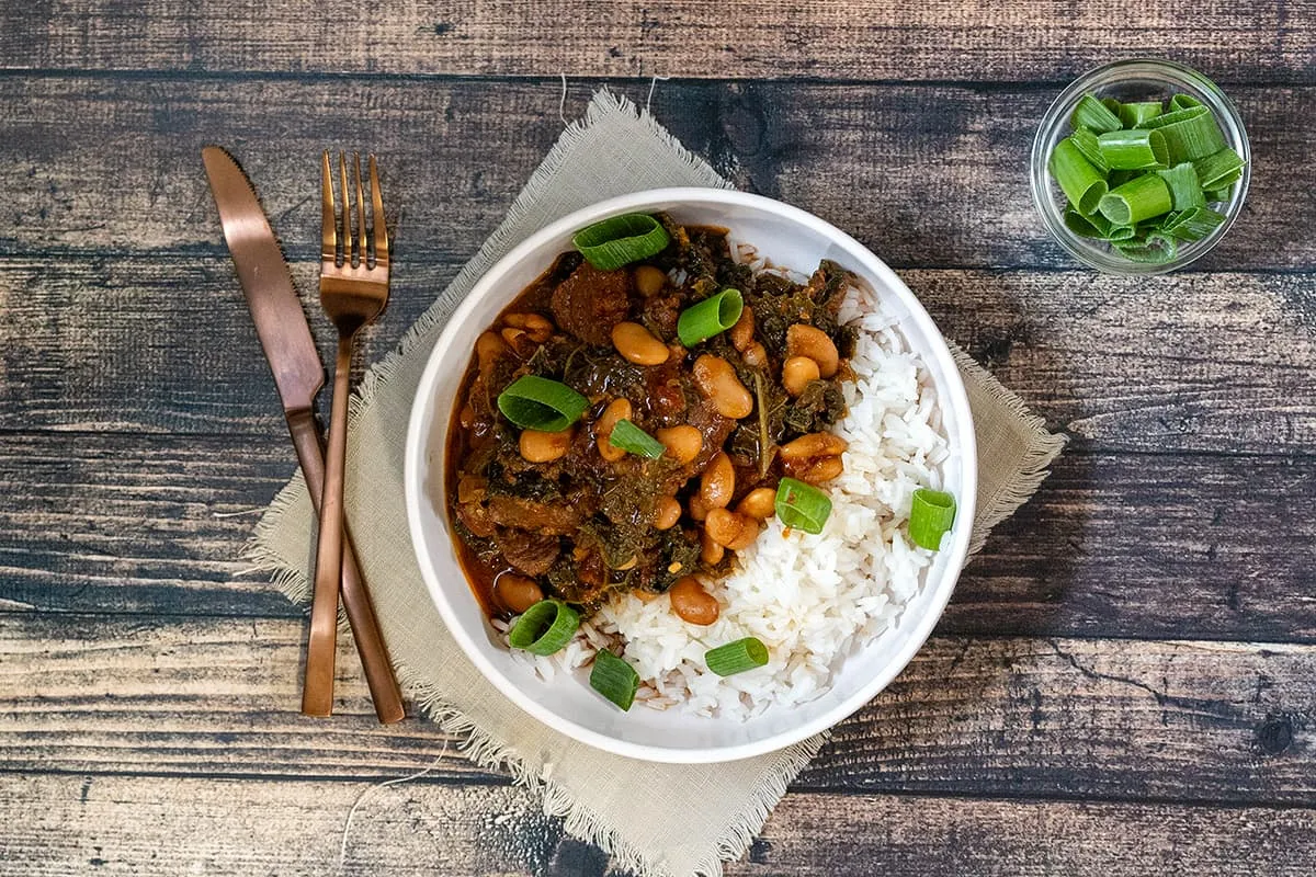 Doenjang beef stew (Korean dish)