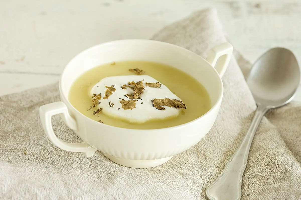 Potato truffle soup