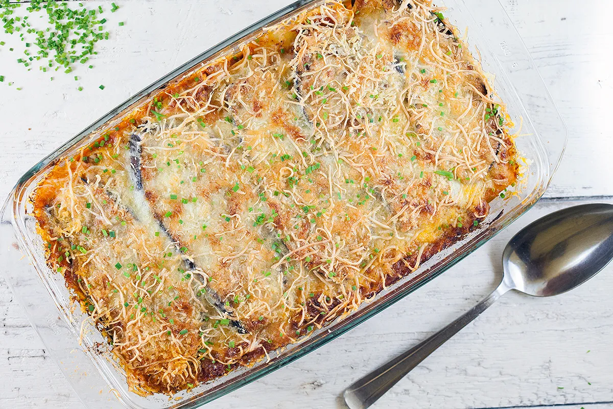 Eggplant gratin