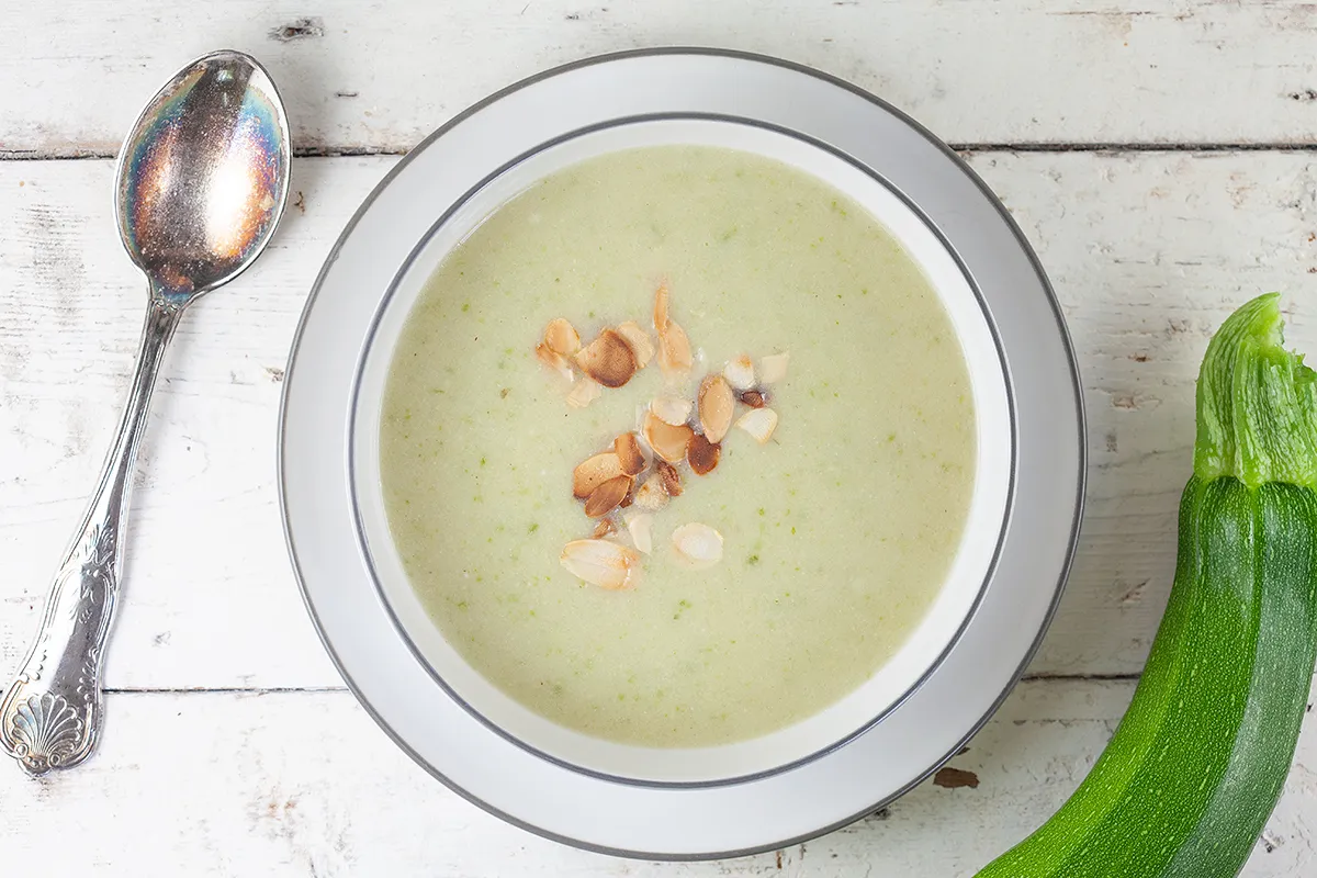Zucchini coconut soup