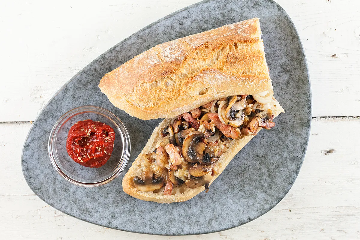 Pizza baguette