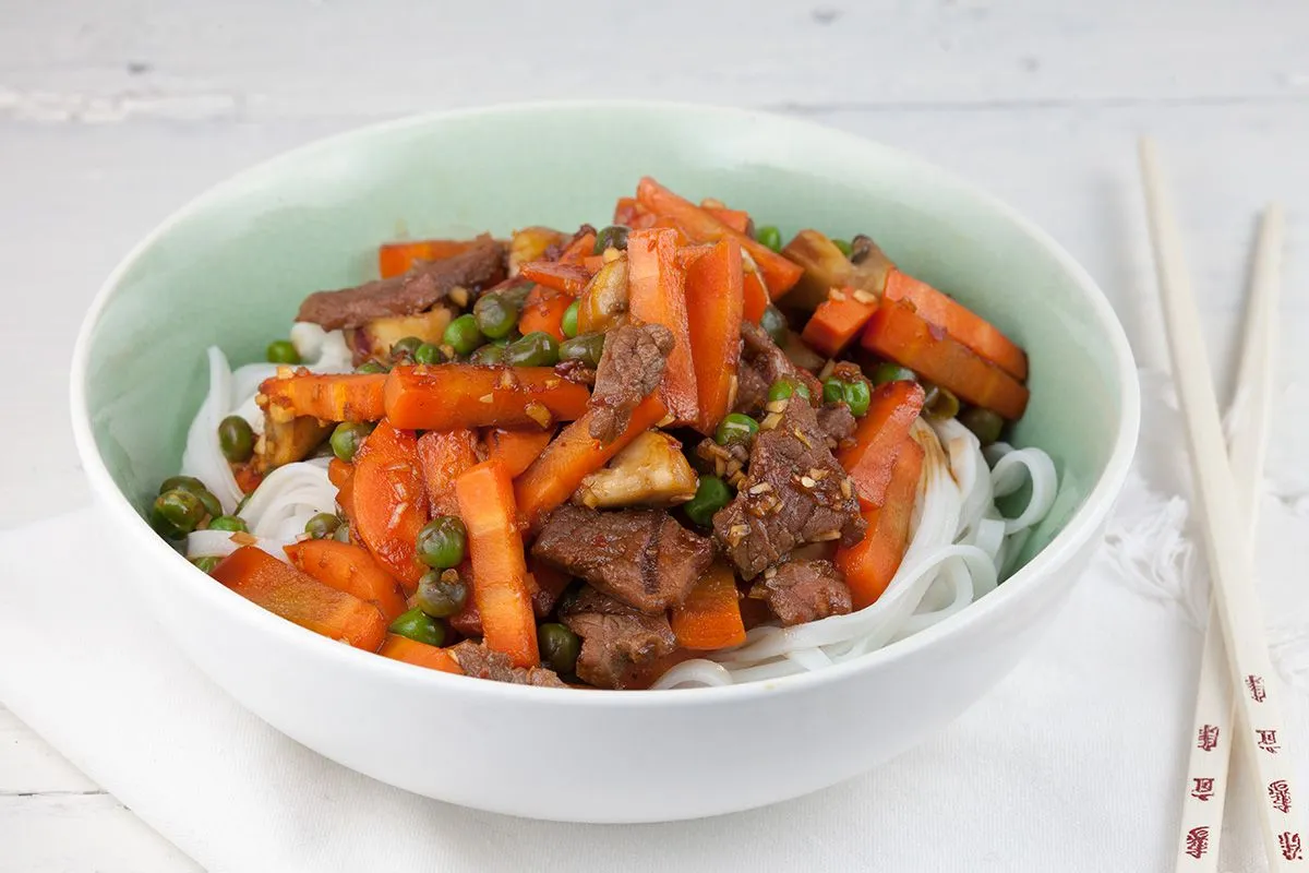 Easy beef and vegetable stir fry