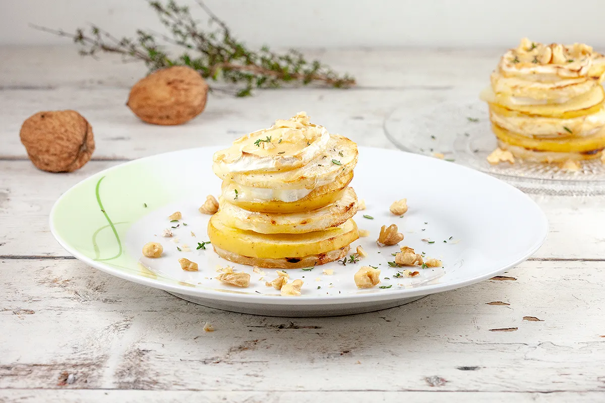 Celery root and goat cheese appetizer
