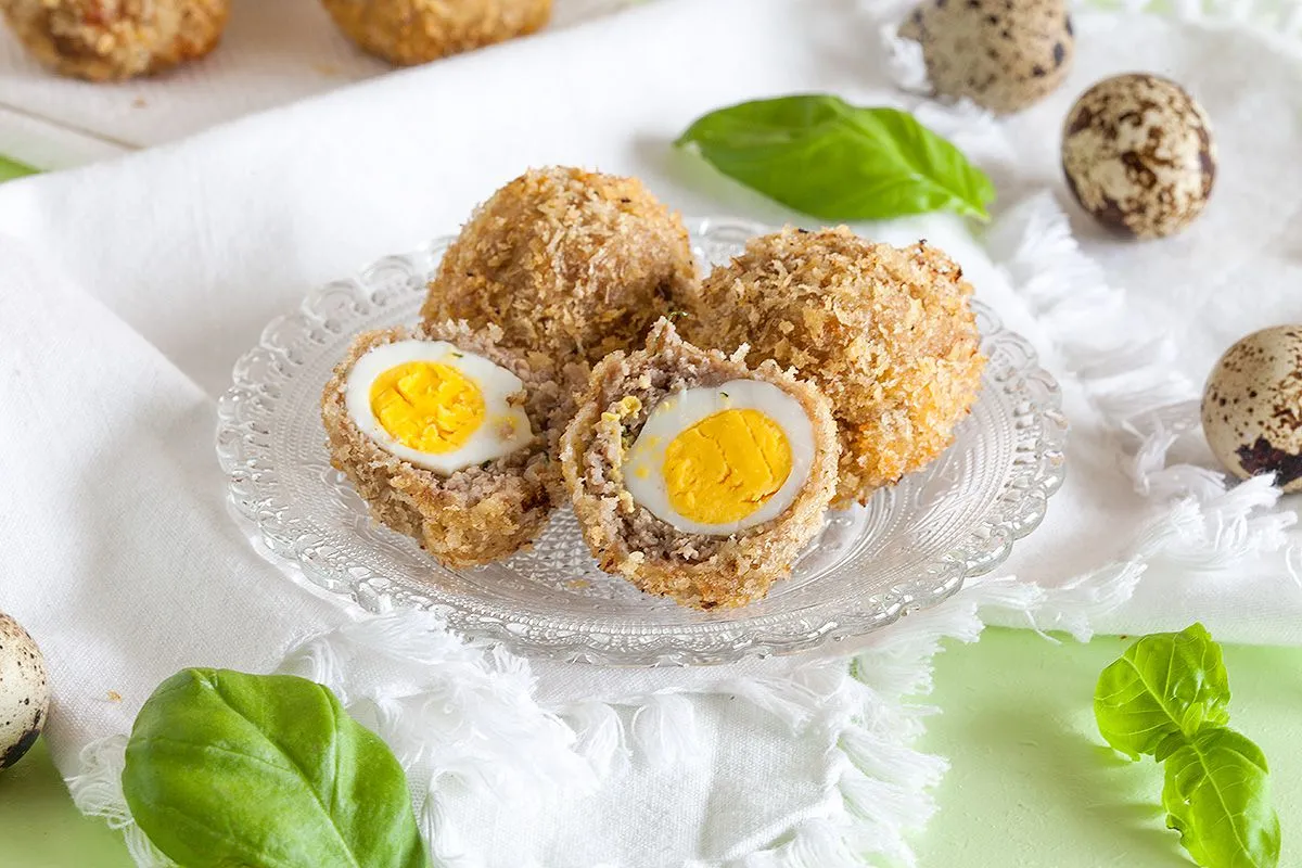Scotch quail eggs