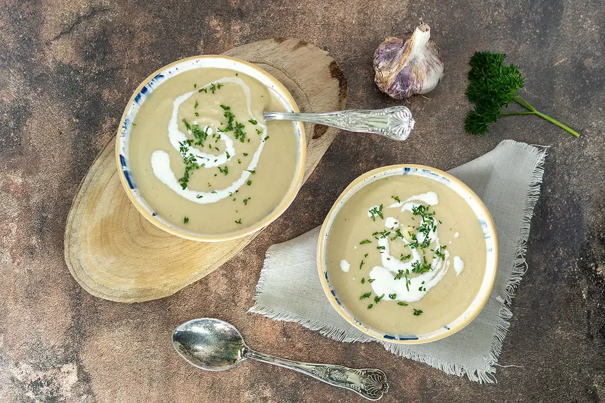 Kohlrabi soup