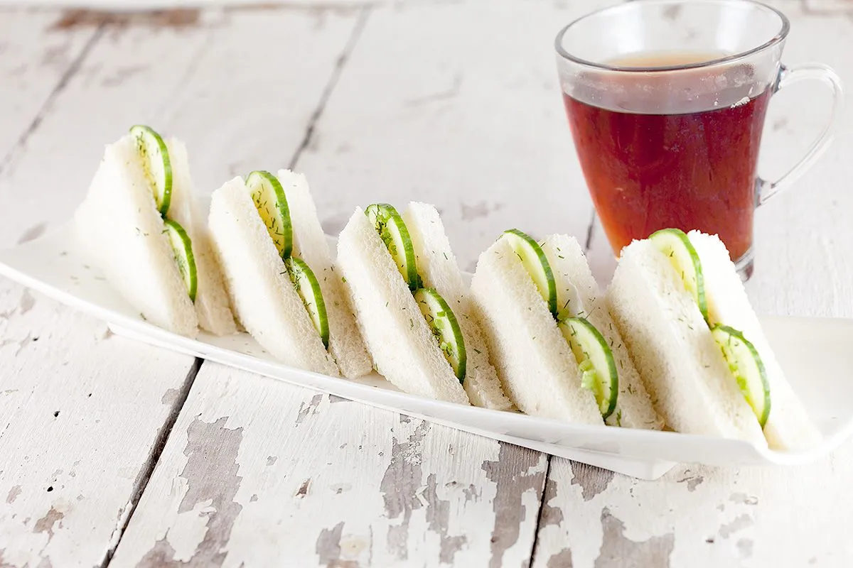Cucumber tea sandwiches