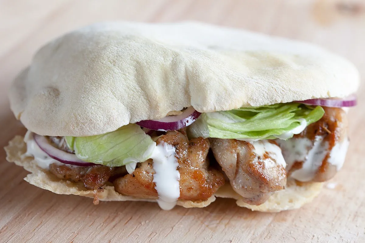 Chicken shoarma (shawarma)