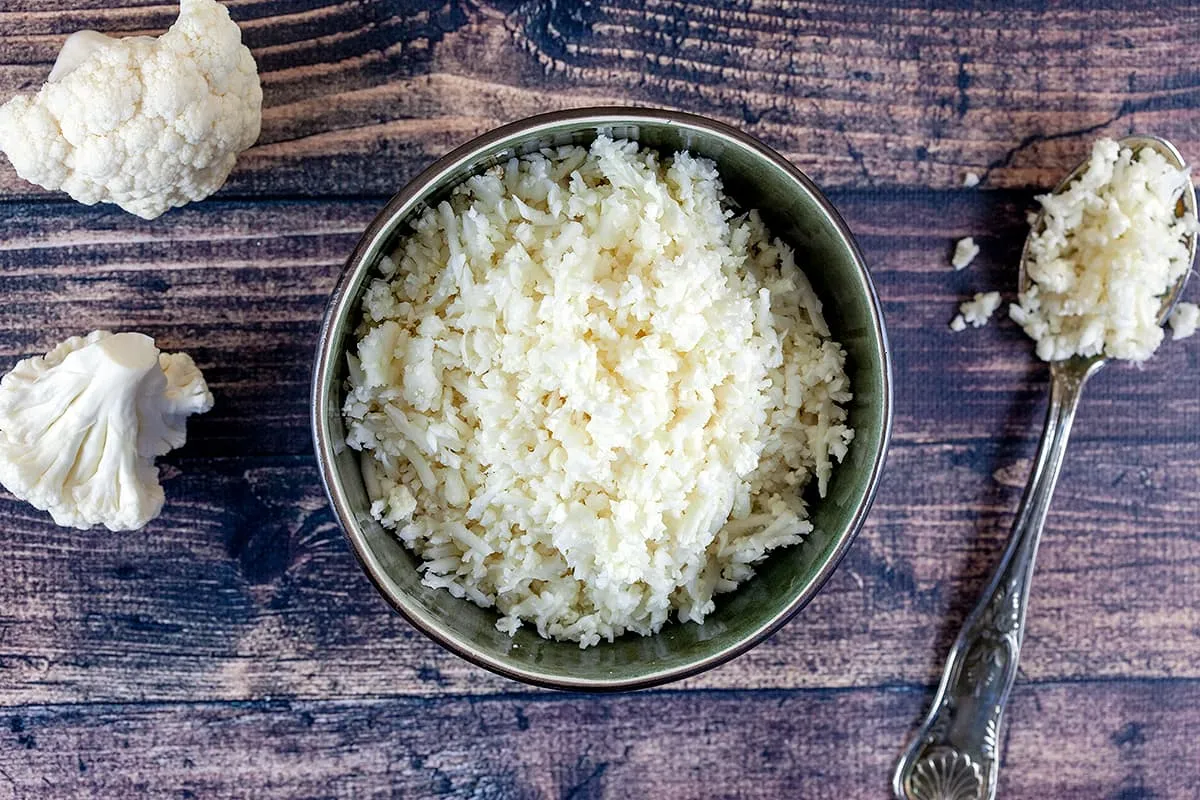 Homemade cauliflower rice